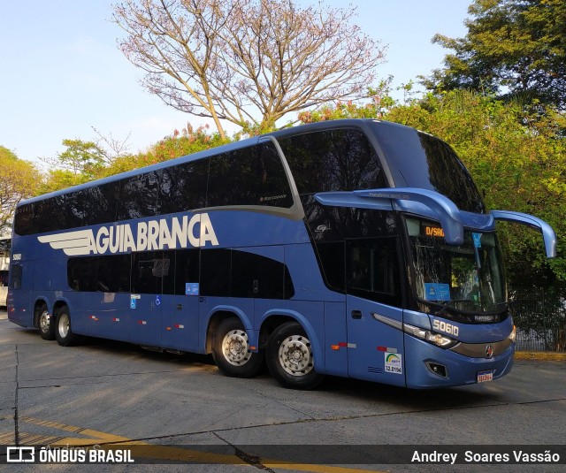 Viação Águia Branca 50610 na cidade de São Paulo, São Paulo, Brasil, por Andrey  Soares Vassão. Número da foto: #9747707.