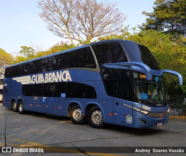 Viação Águia Branca 50610 na cidade de São Paulo, São Paulo, Brasil, por Andrey  Soares Vassão. ID da foto: 9747707.