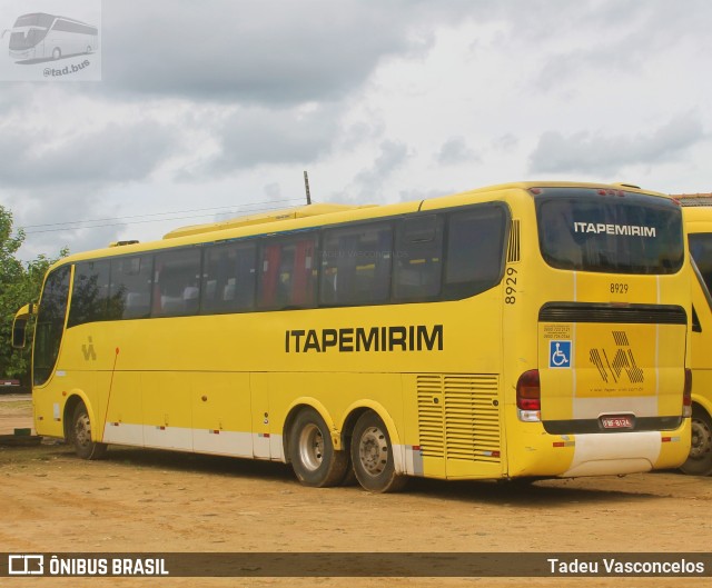 Viação Itapemirim 8929 na cidade de Vitória da Conquista, Bahia, Brasil, por Tadeu Vasconcelos. Número da foto: #9747547.