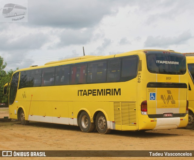 Viação Itapemirim 8929 na cidade de Vitória da Conquista, Bahia, Brasil, por Tadeu Vasconcelos. ID da foto: 9747547.