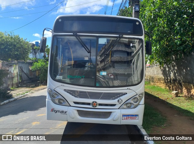 Sigmatur Transportes e Turismo 26 na cidade de Cariacica, Espírito Santo, Brasil, por Everton Costa Goltara. Número da foto: #9747579.