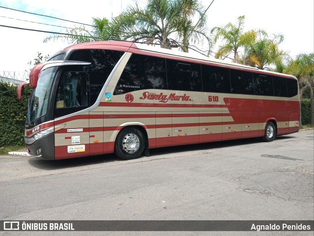 Santa Maria Fretamento e Turismo > Transportes Santa Maria(SP) 610 na cidade de São Paulo, São Paulo, Brasil, por Agnaldo Penides. Número da foto: #9752752.