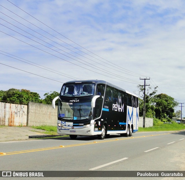 Empresa de Ônibus Nossa Senhora da Penha 53080 na cidade de Guaratuba, Paraná, Brasil, por Paulobuss  Guaratuba. ID da foto: 9752297.