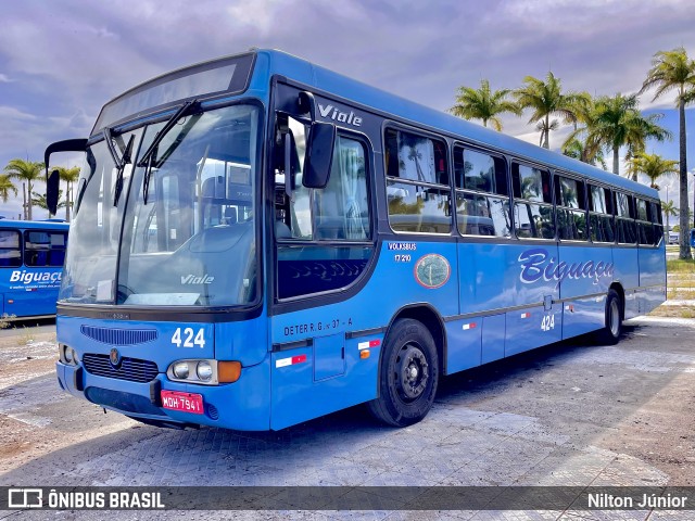 Biguaçu Transportes Coletivos Administração e Participação 424 na cidade de Florianópolis, Santa Catarina, Brasil, por Nilton Júnior. Número da foto: #9751365.