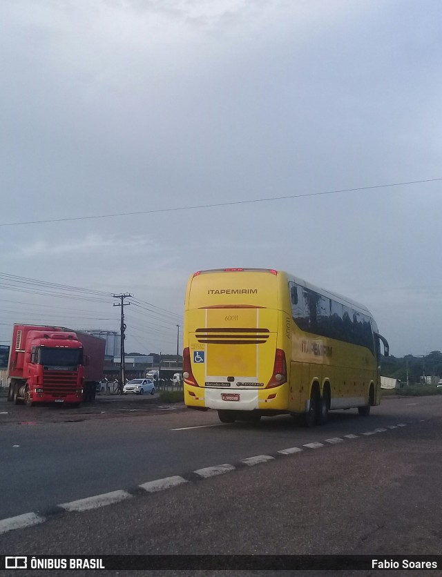 Viação Itapemirim 60011 na cidade de Benevides, Pará, Brasil, por Fabio Soares. Número da foto: #9752053.