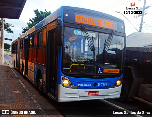 Viação Grajaú S.A. 6 1179 na cidade de São Paulo, São Paulo, Brasil, por Lucas Santos da Silva. Número da foto: #9750545.