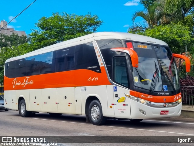 Viação Vale do Tietê 846 na cidade de Jundiaí, São Paulo, Brasil, por Igor F.. Número da foto: #9750721.
