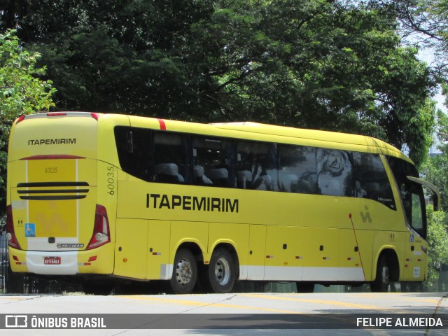 Viação Itapemirim 60035 na cidade de São Paulo, São Paulo, Brasil, por FELIPE ALMEIDA. ID da foto: 9750289.