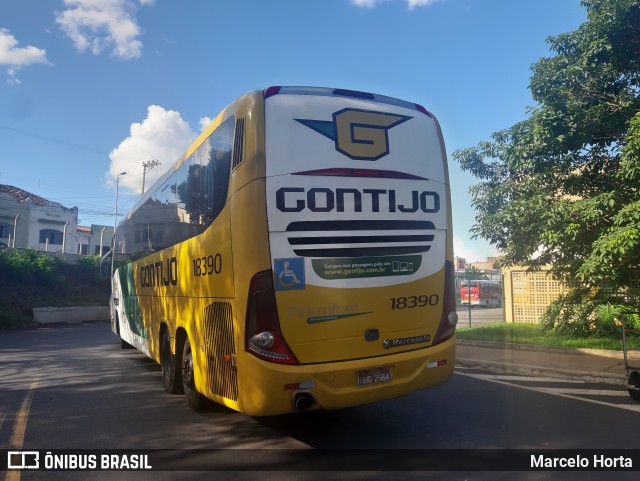 Empresa Gontijo de Transportes 18390 na cidade de Ribeirão Preto, São Paulo, Brasil, por Marcelo Horta. ID da foto: 9751000.