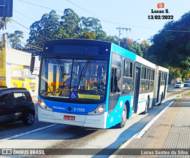 Viação Grajaú S.A. 6 1188 na cidade de São Paulo, São Paulo, Brasil, por Lucas Santos da Silva. Número da foto: #9750547.