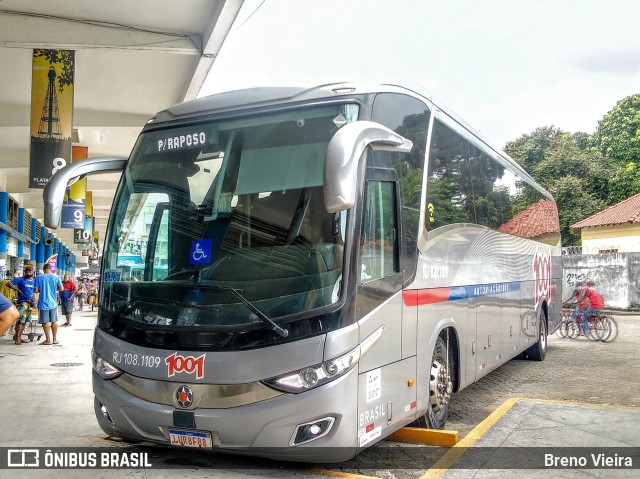 Auto Viação 1001 RJ 108.1109 na cidade de Campos dos Goytacazes, Rio de Janeiro, Brasil, por Breno Vieira. ID da foto: 9752203.