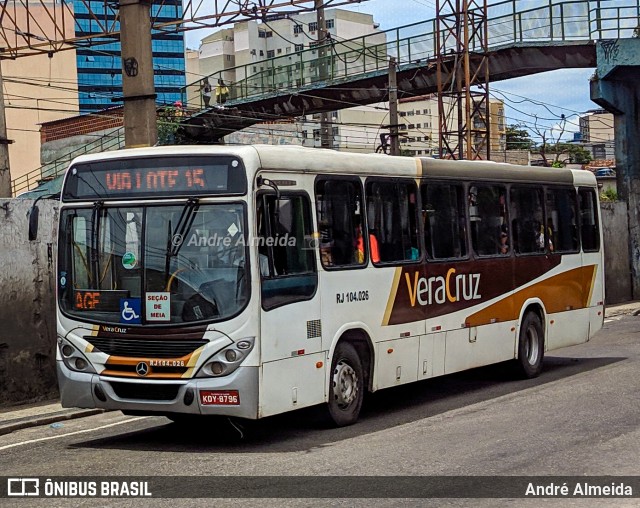 Auto Ônibus Vera Cruz RJ 104.026 na cidade de Duque de Caxias, Rio de Janeiro, Brasil, por André Almeida. Número da foto: #9753063.