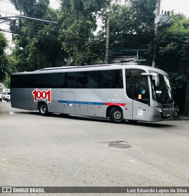 Auto Viação 1001 RJ 108.1150 na cidade de Niterói, Rio de Janeiro, Brasil, por Luiz Eduardo Lopes da Silva. ID da foto: 9754372.