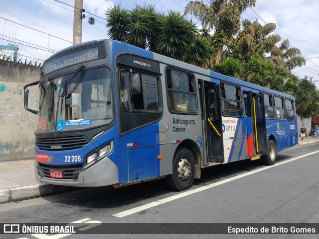 Viação Cidade de Caieiras 22206 na cidade de São Paulo, São Paulo, Brasil, por Espedito de Brito Gomes. Número da foto: #9755192.