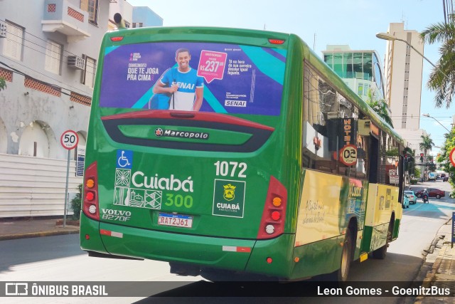 Viação Paraense Cuiabá Transportes 1072 na cidade de Cuiabá, Mato Grosso, Brasil, por Leon Gomes. Número da foto: #9754385.