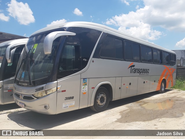 Transpasso Fretamentos e Turismo 3100 na cidade de Jacareí, São Paulo, Brasil, por Jadson Silva. ID da foto: 9756890.