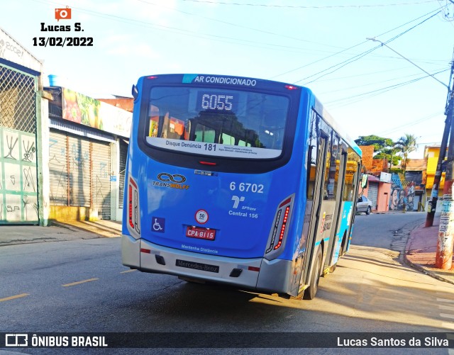 Transwolff Transportes e Turismo 6 6702 na cidade de São Paulo, São Paulo, Brasil, por Lucas Santos da Silva. Número da foto: #9756327.