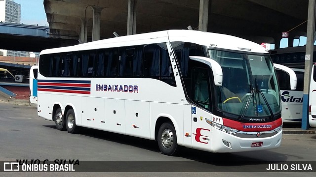 Expresso Embaixador 271 na cidade de Porto Alegre, Rio Grande do Sul, Brasil, por JULIO SILVA. Número da foto: #9758285.