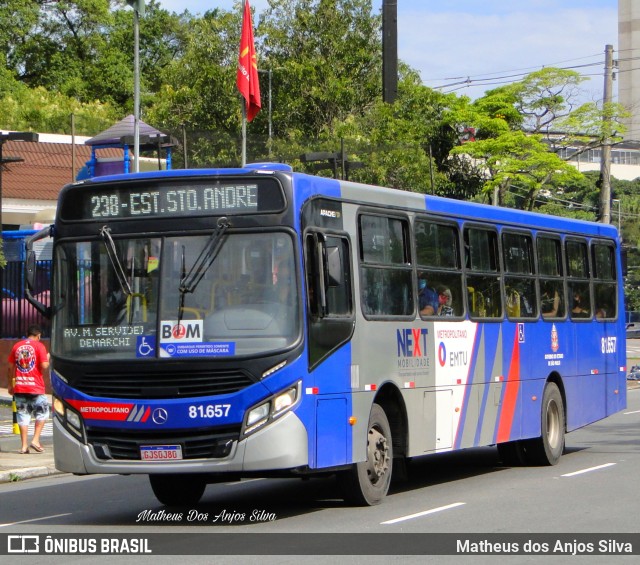 Next Mobilidade - ABC Sistema de Transporte 81.657 na cidade de São Bernardo do Campo, São Paulo, Brasil, por Matheus dos Anjos Silva. ID da foto: 9758349.