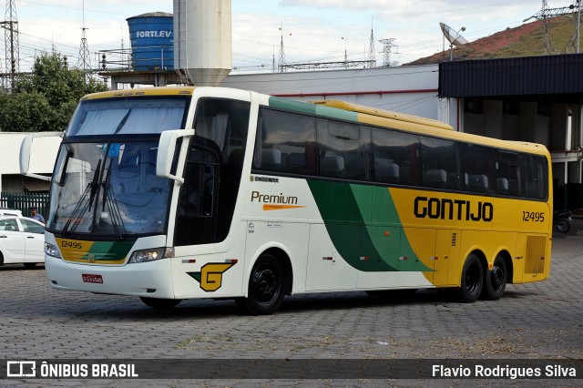 Empresa Gontijo de Transportes 12495 na cidade de Governador Valadares, Minas Gerais, Brasil, por Flavio Rodrigues Silva. ID da foto: 9755632.