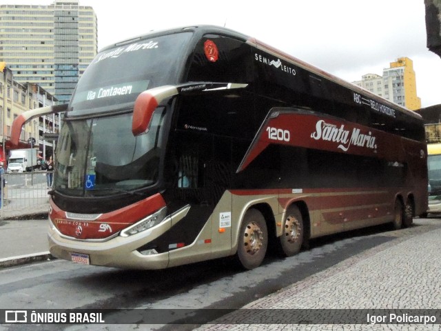 Santa Maria Fretamento e Turismo > Transportes Santa Maria(SP) 1200 na cidade de Belo Horizonte, Minas Gerais, Brasil, por Igor Policarpo. Número da foto: #9756583.
