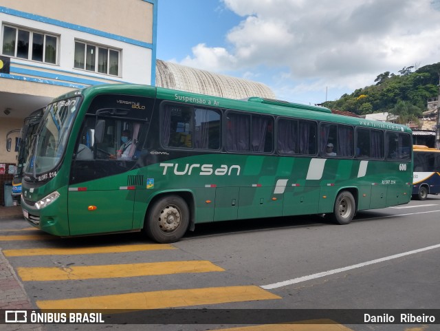 Tursan - Turismo Santo André 600 (RJ 597.214) na cidade de Barra do Piraí, Rio de Janeiro, Brasil, por Danilo  Ribeiro. ID da foto: 9755795.