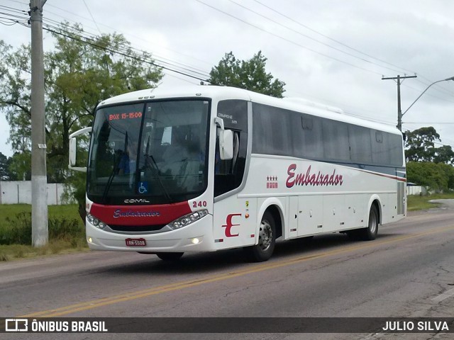 Expresso Embaixador 240 na cidade de Rio Grande, Rio Grande do Sul, Brasil, por JULIO SILVA. Número da foto: #9758337.