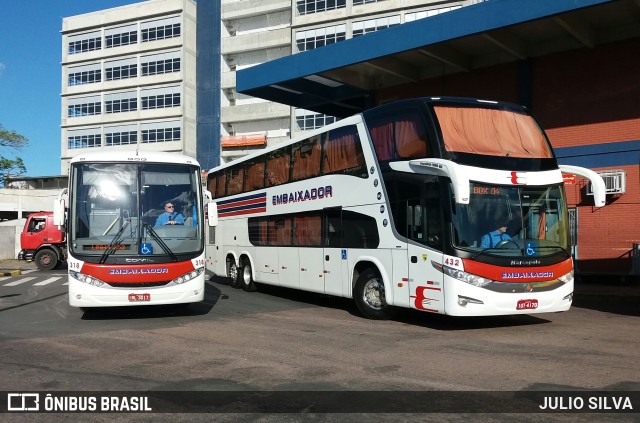 Expresso Embaixador 432 na cidade de Porto Alegre, Rio Grande do Sul, Brasil, por JULIO SILVA. ID da foto: 9758265.