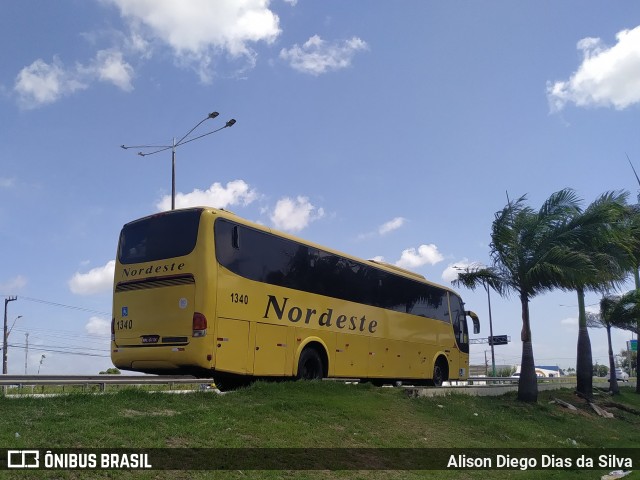 Viação Nordeste 1340 na cidade de Parnamirim, Rio Grande do Norte, Brasil, por Alison Diego Dias da Silva. ID da foto: 9755950.