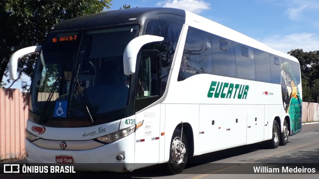 Eucatur - Empresa União Cascavel de Transportes e Turismo 4739 na cidade de Brasília, Distrito Federal, Brasil, por William Medeiros. ID da foto: 9757783.