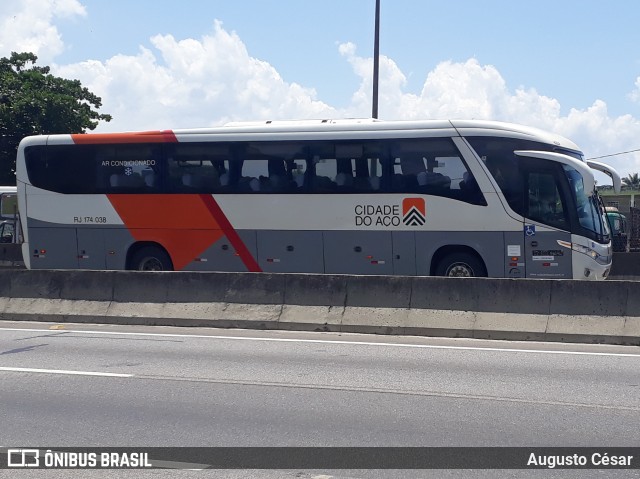 Viação Cidade do Aço RJ 174.038 na cidade de Nova Iguaçu, Rio de Janeiro, Brasil, por Augusto César. Número da foto: #9757789.