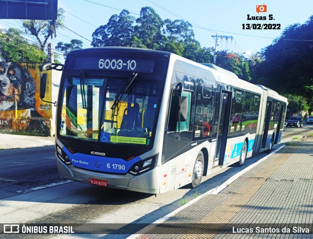 Viação Grajaú S.A. 6 1790 na cidade de São Paulo, São Paulo, Brasil, por Lucas Santos da Silva. Número da foto: #9756317.