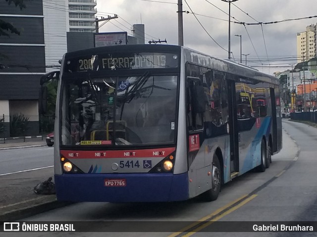 Next Mobilidade - ABC Sistema de Transporte 5414 na cidade de São Bernardo do Campo, São Paulo, Brasil, por Gabriel Brunhara. Número da foto: #9759029.