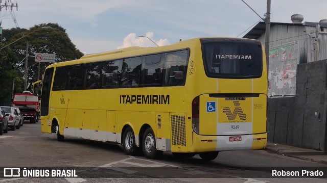 Viação Itapemirim 9549 na cidade de São José dos Campos, São Paulo, Brasil, por Robson Prado. ID da foto: 9760149.