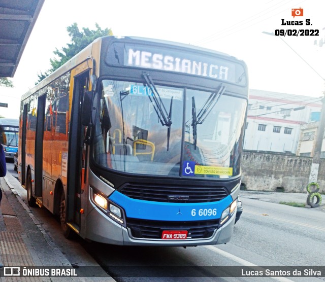 Transwolff Transportes e Turismo 6 6096 na cidade de São Paulo, São Paulo, Brasil, por Lucas Santos da Silva. Número da foto: #9759396.