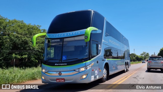 Viação Garcia 8673 na cidade de Campo Mourão, Paraná, Brasil, por Elvio Antunes. Número da foto: #9761572.