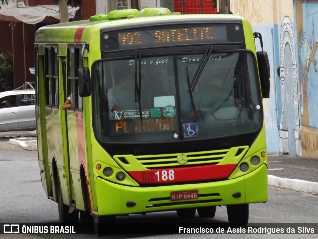 Transporte Coletivo Cidade Verde 02188 na cidade de Teresina, Piauí, Brasil, por Francisco de Assis Rodrigues da Silva. Número da foto: #9760583.
