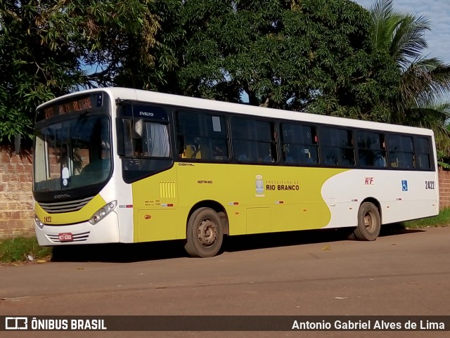 Auto Viação Floresta 2422 na cidade de Rio Branco, Acre, Brasil, por Antonio Gabriel Alves de Lima. ID da foto: 9761191.