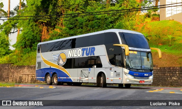 Nilotur - Nilo Transportes e Turismo 3030 na cidade de Joinville, Santa Catarina, Brasil, por Luciano  Piske. ID da foto: 9761337.