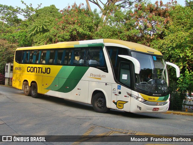 Empresa Gontijo de Transportes 18635 na cidade de São Paulo, São Paulo, Brasil, por Moaccir  Francisco Barboza. ID da foto: 9760916.