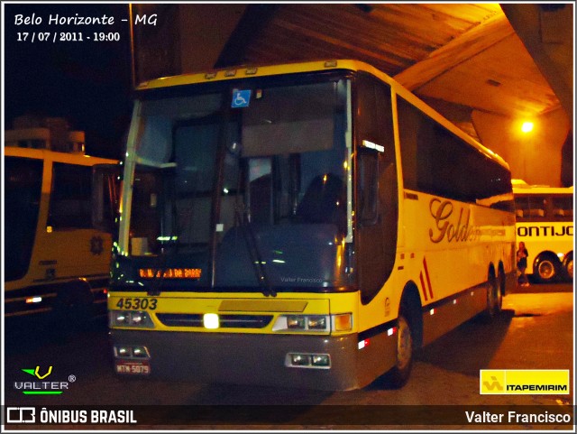 Viação Itapemirim 45303 na cidade de Belo Horizonte, Minas Gerais, Brasil, por Valter Francisco. Número da foto: #9758930.