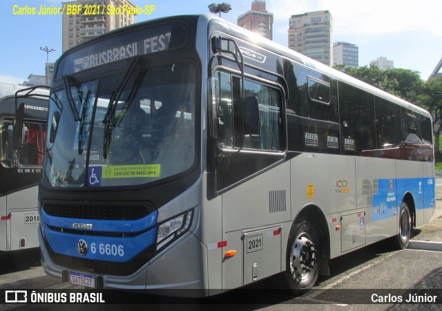 Transwolff Transportes e Turismo 6 6606 na cidade de São Paulo, São Paulo, Brasil, por Carlos Júnior. ID da foto: 9762751.