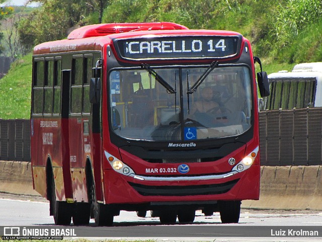 EPT - Empresa Pública de Transportes de Maricá MAR 03.032 na cidade de Aparecida, São Paulo, Brasil, por Luiz Krolman. Número da foto: #9763361.