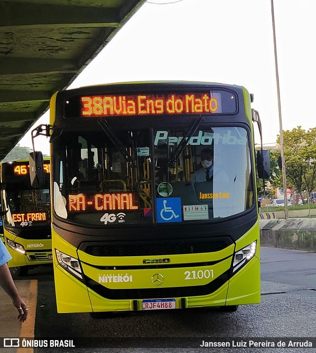 Viação Pendotiba 2.1.001 na cidade de Niterói, Rio de Janeiro, Brasil, por Janssen Luiz Pereira de Arruda. Número da foto: #9763220.