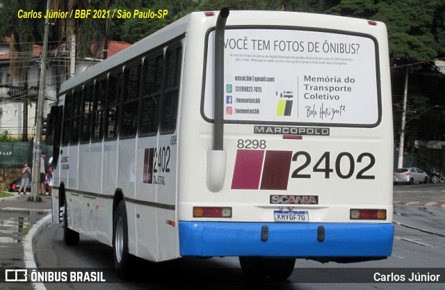 Ônibus Particulares 8298 na cidade de São Paulo, São Paulo, Brasil, por Carlos Júnior. ID da foto: 9762516.