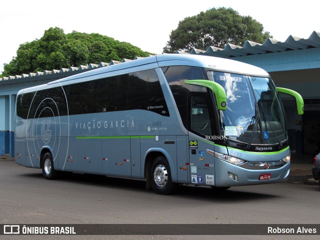 Viação Garcia 8483 na cidade de Alto Paraná, Paraná, Brasil, por Robson Alves. Número da foto: #9762353.
