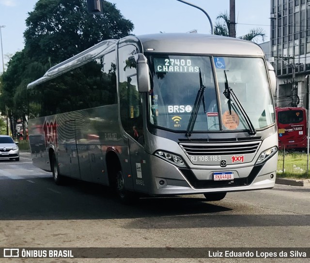 Auto Viação 1001 RJ 108.1183 na cidade de Niterói, Rio de Janeiro, Brasil, por Luiz Eduardo Lopes da Silva. ID da foto: 9715390.