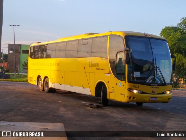 Viação Itapemirim 8633 na cidade de Caxias, Maranhão, Brasil, por Luis Santana. ID da foto: 9715197.