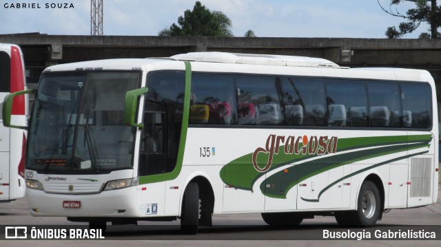 Viação Graciosa 135 na cidade de Curitiba, Paraná, Brasil, por Busologia Gabrielística. ID da foto: 9716595.