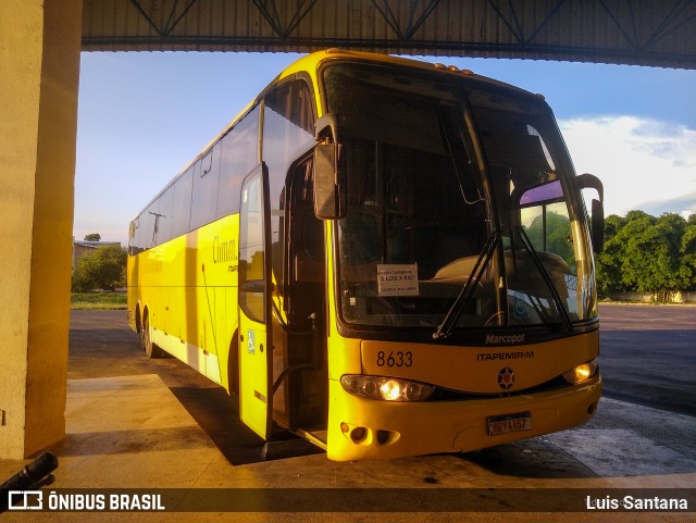 Viação Itapemirim 8633 na cidade de Caxias, Maranhão, Brasil, por Luis Santana. ID da foto: 9715193.